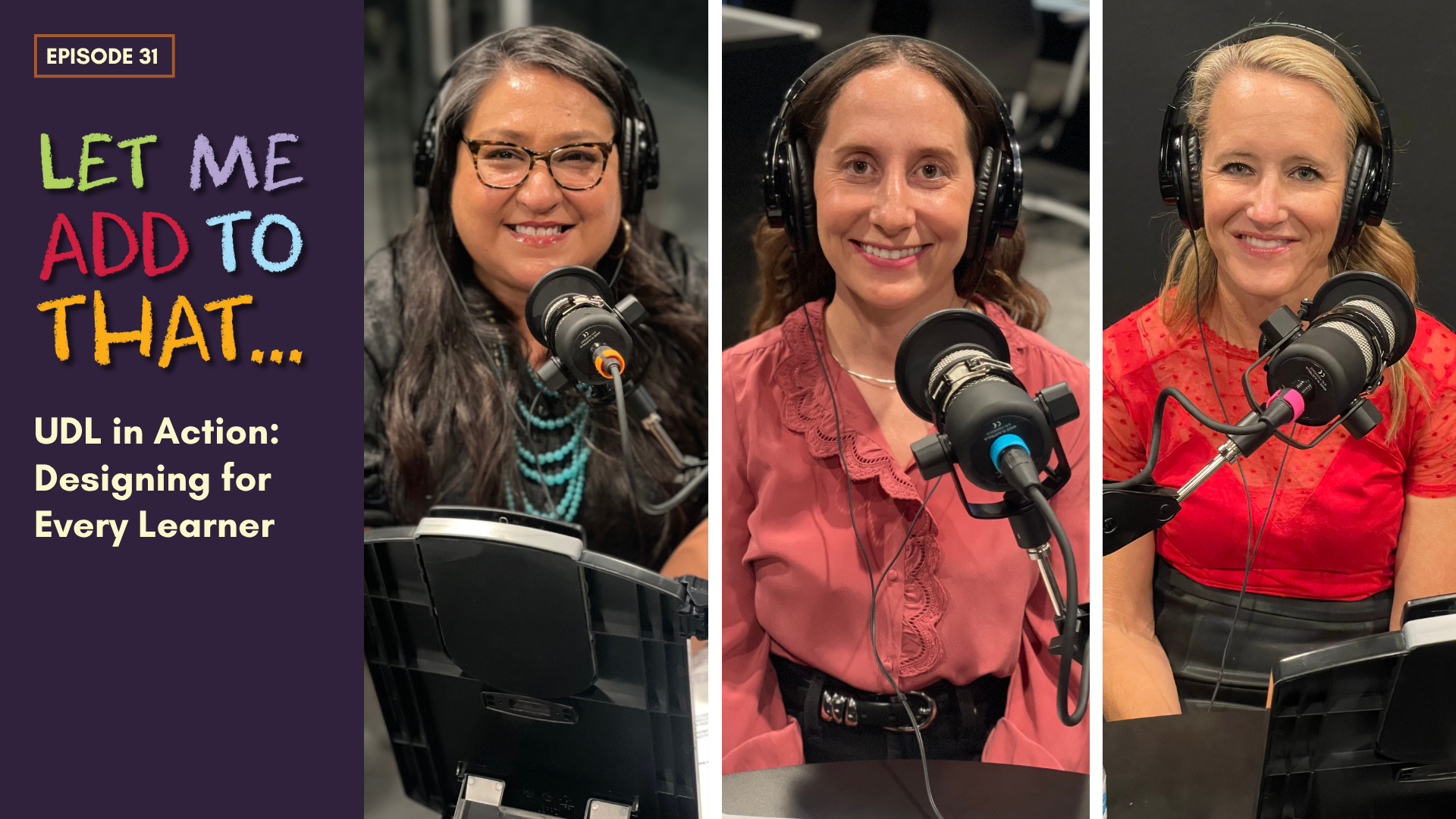 Podcast guest speaking on universal design for learning